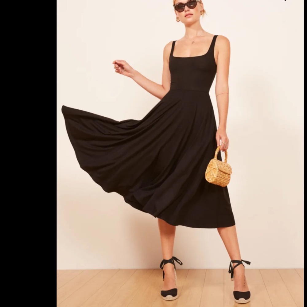 NWT Reformation Rou Dress in Black (pockets!) 🖤